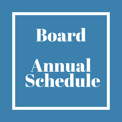 Board Annual Schedule