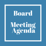 Board Meeting Agenda