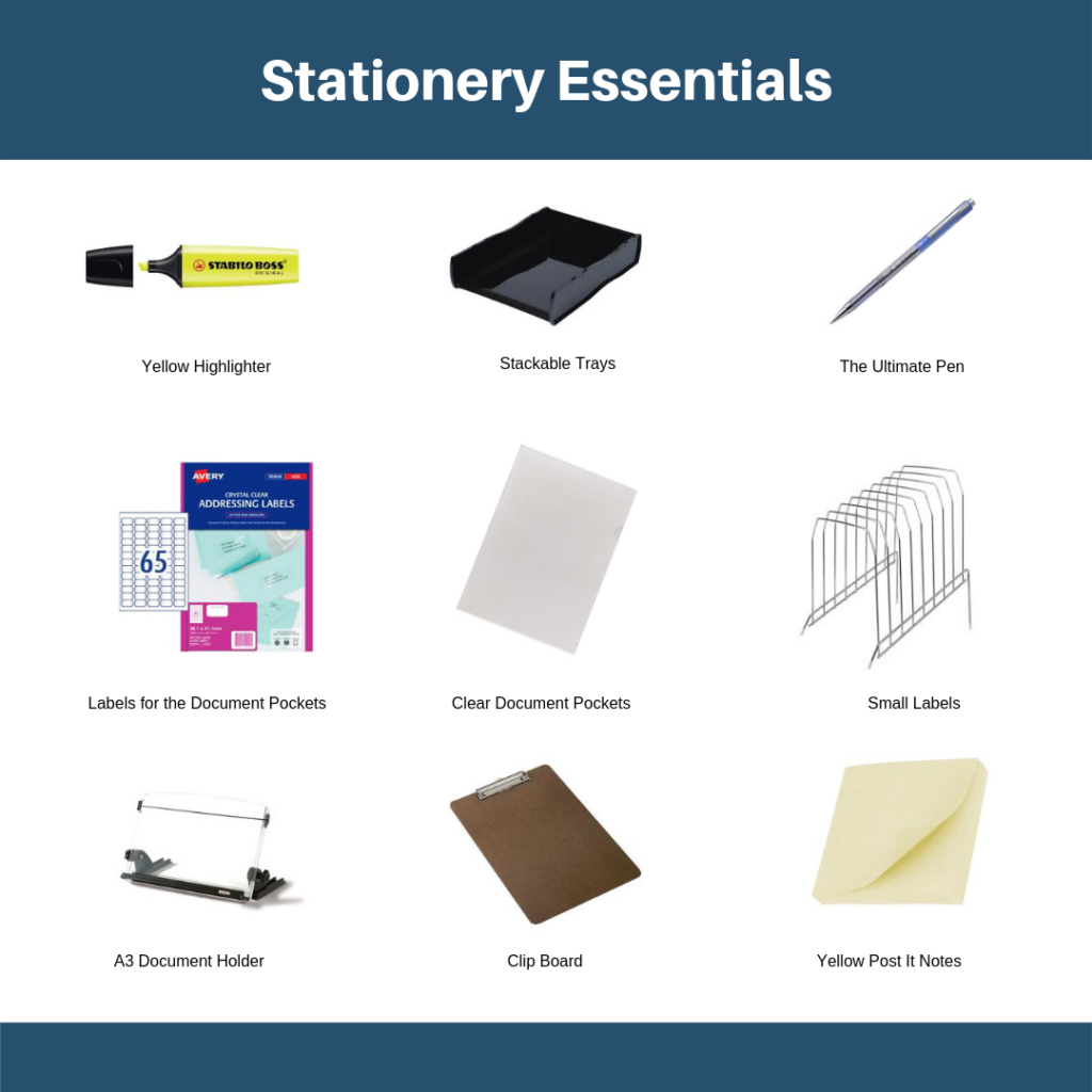 9 Stationery Essentials | Board Meeting Organisation | The Organised Board